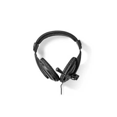 PC-Headset | Over-Ear | Stereo | 1x 3.5 mm / 2x 3.5 mm | Inklapbare Microfoon | Zwart