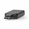 USB-C™ Adapter | USB 3.2 Gen 1 | USB-C™ Male | HDMI™ Output | 4K@60Hz | Rond | Vernikkeld | Grijs / Zwart | Doos