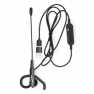 PC-Headset | In-Ear | Mono | USB Type-A / USB Type-C™ | Inklapbare Microfoon | Grijs / Zwart