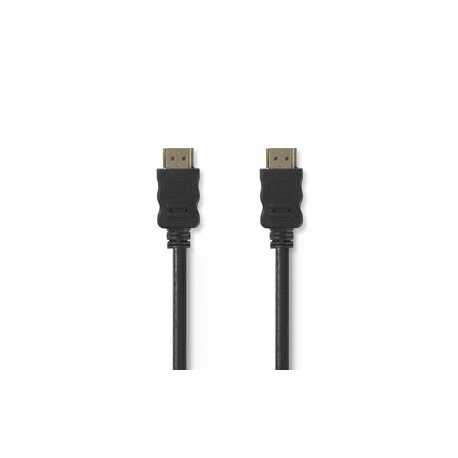 High Speed ​​HDMI™-Kabel met Ethernet | HDMI™ Connector | HDMI™ Connector | 4K@30Hz | ARC | 10.2 Gbps | 10.0 m | Rond | PVC | Zw