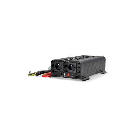Inverter Pure Sinusgolf | Ingangsvoltage: 24 V DC | Apparaat stroomoutput: Type E (CEE 7/5) / USB-A / USB-C™ | 230 V AC 50 Hz | 