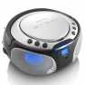 SCD-550SI Draagbare FM-radio CD/MP3/USB/Bluetooth-speler® met LED-verlichting Zilver
