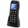 FM-7500 Eenvoudige mobiele telefoon voor senioren met SOS-paniekknop zwart
