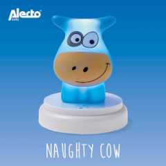 NAUGHTY COW LED nachtlampje koe blauw