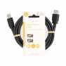 USB-Kabel | USB 3.2 Gen 1 | USB-A Male | USB-A Female | 5 Gbps | Vernikkeld | 2.00 m | Rond | PVC | Zwart | Label