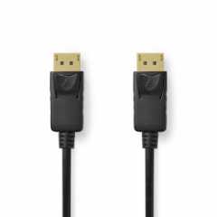 DisplayPort-Kabel | DisplayPort Male | DisplayPort Male | 8K@60Hz | Verguld | 3.00 m | Rond | PVC | Zwart | Label