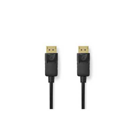 DisplayPort-Kabel | DisplayPort Male | DisplayPort Male | 8K@60Hz | Verguld | 3.00 m | Rond | PVC | Zwart | Label
