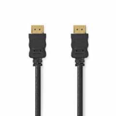 High Speed ​​HDMI™-Kabel met Ethernet | HDMI™ Connector | HDMI™ Connector | 4K@30Hz | ARC | 10.2 Gbps | 0.50 m | Rond | PVC | Zw