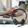 PC-Headset | On-Ear | Stereo | Bluetooth | Inklapbare Microfoon | Zwart