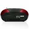Draagbare FM-radio CD- en USB-speler Rood