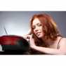 Draagbare FM-radio CD- en USB-speler Rood