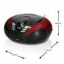 Draagbare FM-radio CD- en USB-speler Rood