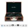 Koffer platenspeler met Bluetooth® oplaadbare batterij en luidspreker