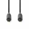 Optische Audiokabel | TosLink Male | TosLink Male | 2.00 m | Rond | PVC | Antraciet | Doos