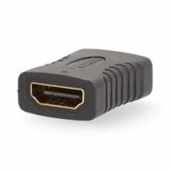 HDMI™-Adapter | HDMI™ Output | HDMI™ Output | Verguld | Recht | PVC | Antraciet | 1 Stuks | Doos