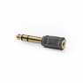 Stereo-Audioadapter | 6,35 mm Male | 3,5 mm Female | Verguld | Recht | ABS | Antraciet | 1 Stuks | Doos