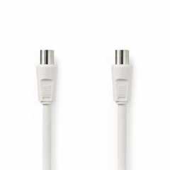 Coaxkabel | IEC (Coax) Male | IEC (Coax) Male | Vernikkeld | 90 dB | 75 Ohm | Dubbel Afgeschermd | 10.0 m | Rond | PVC | Wit | E