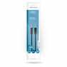 Stereo-Audiokabel | 3,5 mm Male | 3,5 mm Male | Vernikkeld | 2.00 m | Rond | Zwart | Doos