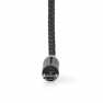 USB-Kabel | USB 2.0 | USB-A Male | USB Micro-B Male / USB-C™ Male | 10 W | No Data Transfer | Vernikkeld | 2.00 m | Rond | Nylon