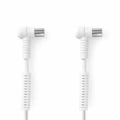 Coaxkabel | IEC (Coax) Male | IEC (Coax) Female | Vernikkeld | 120 dB | 75 Ohm | Viervoudig Afgeschermd | 1.50 m | Rond | PVC | 