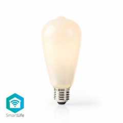 SmartLife LED Filamentlamp | Wi-Fi | E27 | 500 lm | 5 W | Warm Wit | 2700 K | Glas | Android™ / IOS | ST64 | 1 Stuks