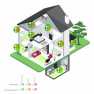 Rookmelder | Batterij Gevoed | Batterijlevensduur tot: 10 Jaar | EN 14604 | Met pauzeknop | Met testknop | 85 dB | ABS | Wit