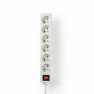 Stekkerdoos | France / Type-E (CEE 7/6) | 6-wegs | 1.50 m | 3680 W | 16 A | Soort aarding: Aardpen | 230 V AC 50/60 Hz | Hoek va