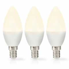 LED-Lamp E14 | Kaars | 2.8 W | 250 lm | 2700 K | Warm Wit | Frosted | 3 Stuks