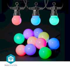 SmartLife Decoratieve Verlichting | Feestverlichting | Wi-Fi | RGB / Wit | 10 LED's | 9.00 m | Android™ / IOS | Diameter bulb: 5